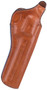 Bianchi 12678 111 Cyclone Belt Holster Size 03 OWB Open Bottom Style made of Leather with Tan Finish, Strongside/Crossdraw & Belt Loop Mount Type fits 4" Barrel S&W K-Frame for Right Hand