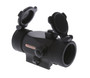 TruGlo TG-TG8230B Triton  Black Anodized 1x 30mm 5 MOA Illuminated Tri-Color Dot Reticle Clamshell Packaging