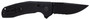 S.O.G SOG12380341 SOG-TAC XR 3.39" Folding Clip Point Part Serrated Black TiNi Cryo D2 Steel Blade Blackout G10 Handle Includes Pocket Clip