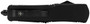 Templar Knife LBR331 Gen II  Large 3.50" OTF Drop Point Plain Black Oxide Stonewashed 440C SS Blade, 5.25" Black Aluminum/Rubber Handle, Glass Breaker