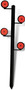 Birchwood Casey 47424 World of Targets Dueling Tree Rimfire Pistol/Rifle Black/Orange Steel Circle Standing