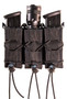 High Speed Gear 13PT13BK TACO Mag Pouch Triple Black Nylon Belt Compatible w/ Pistol