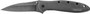 Kershaw 1660BLKW Leek  3" Folding Drop Point Plain Black DLC 14C28N Steel Blade Blackwash 410 Stainless Steel Handle Includes Pocket Clip