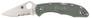 Spyderco C33PSFG Delica 4 Lightweight 2.88" Folding Drop Point Part Serrated VG-10 SS Blade Foliage Green Bi-Directional Texturing FRN Handle Includes Pocket Clip