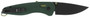 S.O.G SOG11410441 Aegis AT 3.13" Folding Drop Point Plain Black TiNi Cryo D2 Steel Blade/Forest w/Moss Accents GRN Handle
