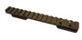 Talley PL0SB735 Picatinny Rail  Smoked Bronze Cerakote 0.425" Front/0.500" Rear Fits X-Bolt Long Action 0 MOA