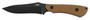 CRKT 2083 Ramadi  4.37" Fixed Plain Black Matte Baked-On Anti Rust SK-5 Steel Blade/Coyote Textured G10 Handle Includes Sheath