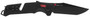 S.O.G SOG11120441 Trident AT 3.70" Folding Tanto Plain Black TiNi Cryo D2 Steel Blade/Black w/Red Accents GRN Handle Features Line Cutter/Glass Breaker