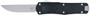 CobraTec Knives MBLKFSXGEN3DNS FS-X Gen III Medium 3" OTF Drop Point Plain Stonewashed D2 Steel Blade, 4.68" Aluminum Handle