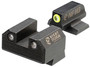 Night Fision CNK029187250YGZG Mete SF Stealth Yellow Tritium Rear Black Frame Fits Canik