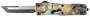 Templar Knife SZLIB221 Premium Weighted Liberty Small 3" OTF Tanto Plain Black Oxide Stonewashed D2 Steel Blade, 4.50" Gold w/Statue of Liberty/Flag/Eagle Aluminum Zinc Alloy Handle