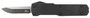 Templar Knife CABR321 Premium LW  Micro 1.85" OTF Drop Point Plain Black Oxide Stonewashed D2 Steel Blade, 3.50" Black Aluminum Handle, California Legal