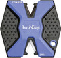 AccuSharp 334CD SharpNEasy 2-Step Sharpener Hand Held Fine/Coarse Ceramic Stone Sharpener Plastic Handle Black/Blue 24