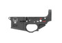 Spikes Tactical STLS015CFA Punisher Stripped Lower Receiver Multi-Caliber 7075-T6 Aluminum Black Anodized with Color Fill for AR-15