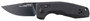S.O.G SOG15380757 SOG-TAC Auto Compact 2.94" Folding Straight Back Plain Black TiNi Cryo D2 Steel Blade Black Micro-Textured Anodized Aluminum Handle Includes Pocket Clip