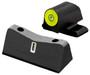 XS Sights SI0013S5Y DXT2 Big Dot Night Sights- Sig Sauer- Springfield Armory  Black | Green Tritium Yellow Outline Front Sight Green Tritium White Outline Bar Rear Sight