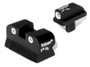 Trijicon 600145 Bright & Tough Night Sights  Green/Tritium White Outline Front Sight-Green/Tritium White Outline Rear Sight Colt 1911 0.055 Tang