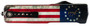 Templar Knife LZBRF321 Premium Weighted Betsy Ross Flag Large 3.55" OTF Drop Point Plain Black Oxide Stonewashed D2 Steel Blade, 5.25" Betsy Ross Flag Aluminum Zinc Alloy Handle