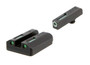 TruGlo TG13TA2A TFX  Black | Green Tritium & Fiber Optic White Outline Front Sight Green Tritium & Fiber Optic Rear Sight