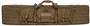 GPS Bags DRC55FDE Double Rifle Case Flat Dark Earth 600D Polyester w/ 2 Padded Pistol Sleeves MOLLE Webbing & Lockable Zippers