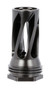 Huxwrx 1677 QD 556 Flash Hider Black with 1/2"-28 tpi Threads,  2.30" OAL & 1.20" Diameter for 5.56x45mm NATO AR-Platform