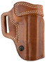 Galco AV212R Avenger  OWB Tan Leather Belt Slide Fits 1911 5" w/wo Red Dot Right Hand