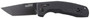 S.O.G SOG15380357 SOG-TAC Auto 3.43" Folding Tanto Plain Black TiNi Cryo D2 Steel Blade Black Micro-Textured Anodized Aluminum Handle Includes Pocket Clip
