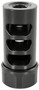 American Precision Arms G2M1230N Gen 2 Micro Bastard Self Timing Brake Black Nitride Stainless Steel with 1/2"-28 tpi Threads, 1.86" OAL, & .750" Diameter for 30 Cal AR-Platform & Hunting Rifles