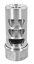 American Precision Arms G2M1230S Gen 2 Micro Bastard Self Timing Brake Stainless Steel with 1/2"-28 tpi Threads, 1.86" OAL & .750" Diameter for 30 Cal AR-Platform & Hunting Rifles