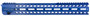 Strike STRIKERAIL Strike Rail  AR-15 Blue Aluminum 15.50" M-LOK