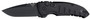 Hogue 24116 A01  2.75" Folding Drop Point Plain Black Cerakote 154CM SS Blade/Matte Black Aluminum Handle