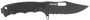 S.O.G SOG17210157 Seal FX 4.30" Fixed Clip Point Part Serrated Black Cerakote CPM S35VN SS Blade/Black GRN/SS Handle Includes Sheath