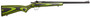 Crickett KSA2231 Youth  22 LR 1rd 16.12" Blued Barrel & Receiver, Fixed Front/Adjustable Rear Peep Sights, Green/Black Laminate Stock w/11.5" LOP, Rebounding Firing Pin Safety