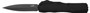 Kershaw 9000DE Livewire  Automatic 3.45" OTF Spear Point Plain Black PVD CPM MagnaCut Steel Blade, Black Anodized Aluminum Handle