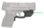 Crimson Trace 0155801 Laserguard  S&W M&P Shield 45 ACP, Green Laser Black Polymer