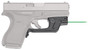 Crimson Trace 0146301 LG-443 Laserguard  Compatible w/Glock 42/43, Green Laser Black Polymer