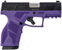 Taurus 1-GX2931DP-10 GX2  9mm Luger 10+1 3.37" Matte Stainless Steel Barrel, Matte Black Serrated Stainless Steel Slide, Dark Purple Polymer Frame w/Picatinny Rail, Polymer Grip