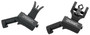 Troy Ind SSIG45SMDBT00 45 Degree Offset BattleSight Set M4 Front& Diopter Rear  Black Hardcoat Anodized