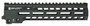 Geissele Automatics 05578B Super Modular Rail MK14 9.30" M-LOK, Black Aluminum for AR Platform, Barrel Nut Included