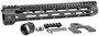 Midwest Industries MIULW12625 Ultralight  AR-15 Black Hardcoat Anodized Aluminum/Polymer 12.625" Picatinny/M-LOK