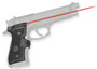Crimson Trace 0119201 Lasergrips  Mil-Spec Fits Beretta 92/96/M9, Red Laser Black Polymer