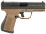 FMK FMKG49BB G3  9mm Luger 14+1 4" Stainless Steel Barrel, Black Optic Cut/Serrated Carbon Steel Slide, Burnt Bronze Polymer Frame w/Picatinny Rail, Black Backstrap Grip