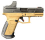Derya Firearms DY9.BROTSS.SAUCE.US DY9 w/Optic 9mm Luger 15+1 4.02" Black Nitride Stainless Steel Optic Cut Slide w/Tactical Sauce RMR Green Dot, ODG Brown Polymer Frame w/Picatinny Rail, Interchangea