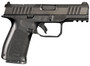 Rost Martin RM1CBLKOSP RM1C  9mm Luger 17+1 4" Black Match Grade Barrel, Black Tenifer Optic Ready/Serrated Steel Slide, Black Polymer Frame w/Picatinny Rail, Textured Grip, Ambidextrous