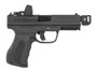 FMK FMKG39BBSTR G3 Strike Compact Frame 9mm Luger 17+1 4.50" Threaded Barrel, Serrated w/Optic Slide, Black Polymer Frame w/Accessory Rail, SI Seeker Red Dot