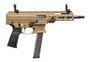 Panzer Arms PAARP9PCCCT ARP9 9mm Luger 33+1 6.50" Black Barrel, Coyote Tan Aluminum Receiver w/Picatinny Rail, Rear Picatinny Rail, Black Polymer Grip, Ambidextrous