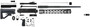 TacFire SSRK308LPK20BN AR Build Kit  Sports South Exclusive 308 Win AR-10 Black Nitride 5/8"x24