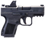 Canik HG7620VN Mete MC9 9mm Luger 15+1, 3.18" Black Steel Barrel, Black Tenifer Cerakote Optic Ready/Serrated Steel Slide, Black Polymer Frame w/Picatinny Rail, MeCanik M01 Red Dot