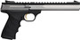 Browning 051508490 Buck Mark Contour 22 LR 10+1 7.25" Contoured Barrel, Matte Stainless Serrated Steel Optic Ready Slide, Matte Black Aluminum Frame, Finger Grooved Black Ultragrip RX Grip