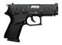 Grand Power 8588005944663 P1S Mk23 9mm Luger 12+1 3.66" Stainless Rotating Barrel, Black Optic Ready/Serrated Slide, Black Frame w/Accessory Rail, Checkered Grip, Ambidextrous